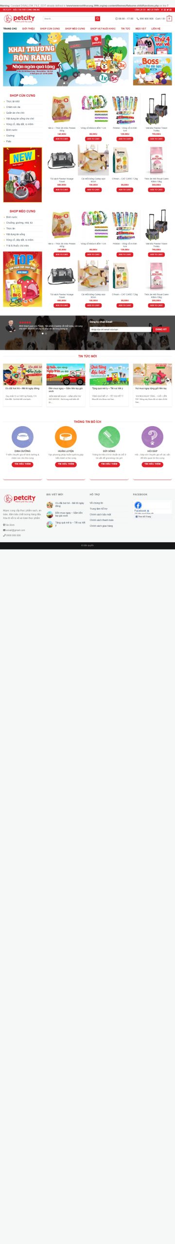 Mẫu Website thucung