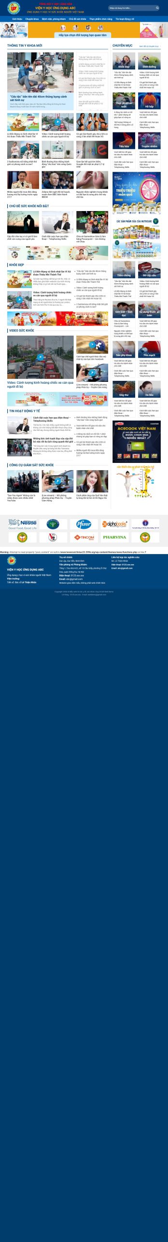Mẫu Website Mẫu web tin tức