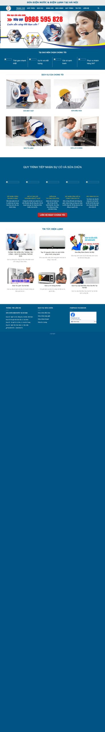 Mẫu Website diennuoc2