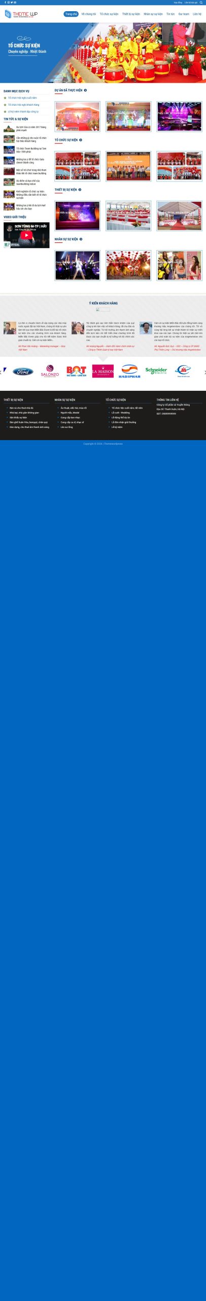Mẫu Website event2