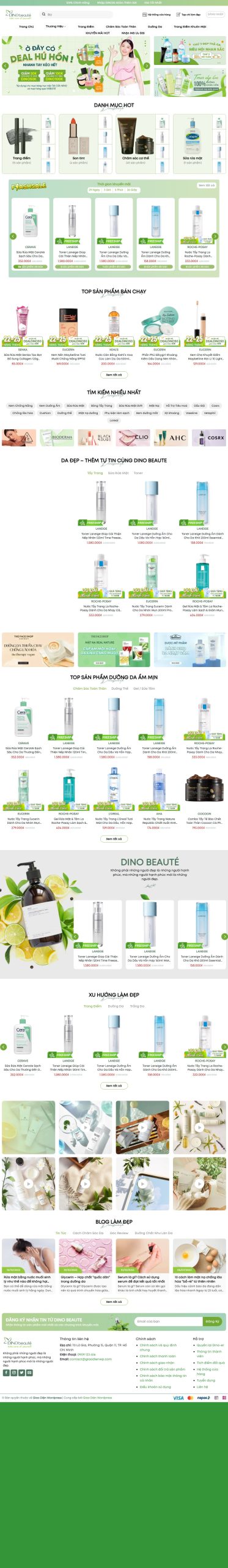 Mẫu Website Beauty – Giao Diện WordPress