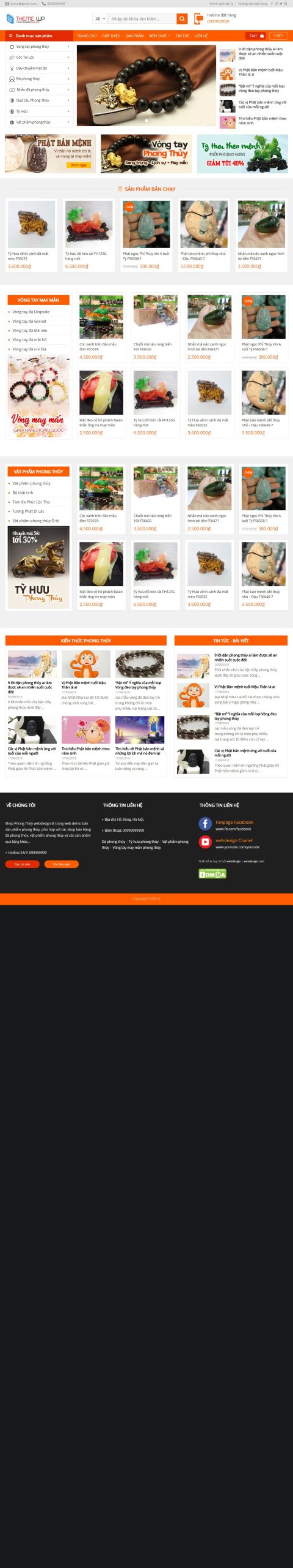 Mẫu Website shopphongthuy