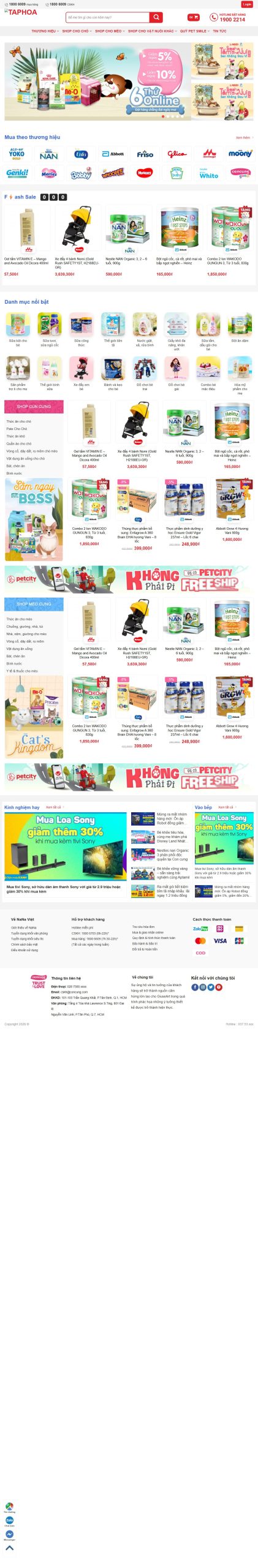 Mẫu Website Trang Chủ - taphoa