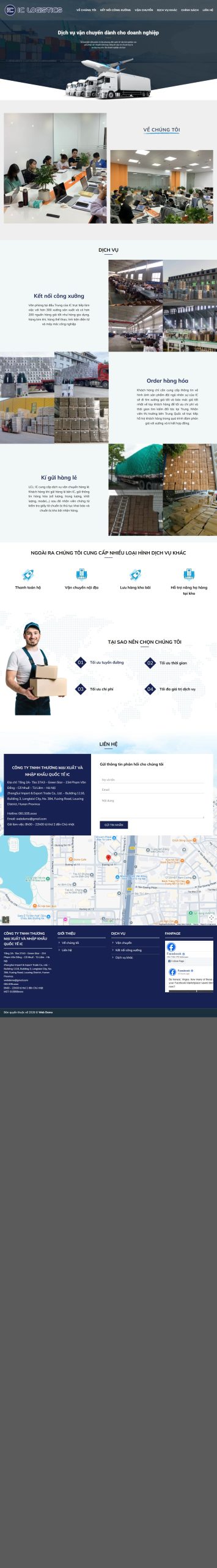Mẫu Website IC-LOGISTICS