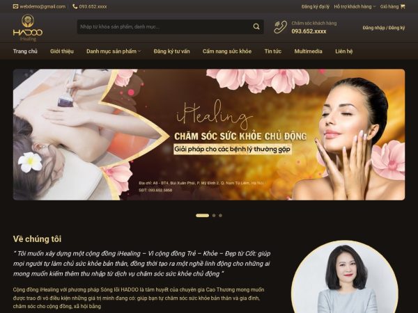 Mẫu Website Spa Làm Đẹp 03 – Shop Online – Cài Đặt Sẵn – 399k.org (Mẫu 12)