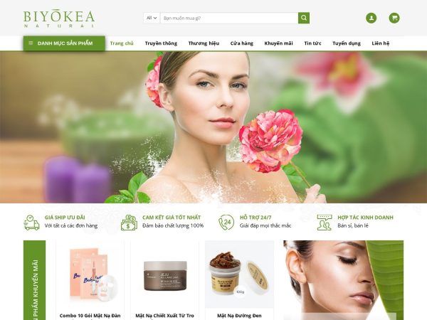 Mẫu Website Bán Mỹ Phẩm 02 – Shop Online – Cài Đặt Sẵn – 399k.org (Mẫu 7)