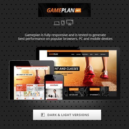 Gameplan – Event and Gym Fitness WordPress Theme – 399k.org (Mẫu 2)