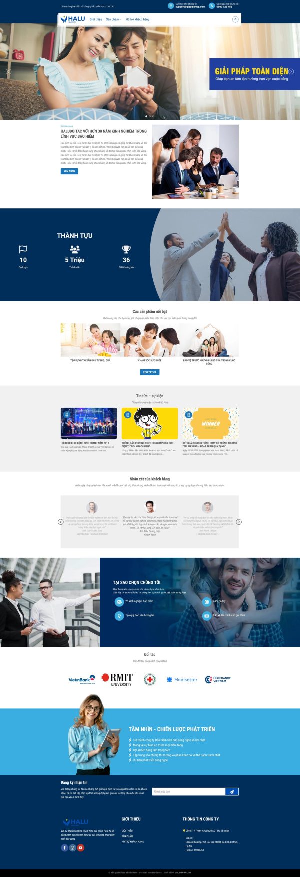 Mẫu Website Bán Bảo Hiểm – Tư Vấn Bảo Hiểm – Cài Đặt Sẵn – 399k.org