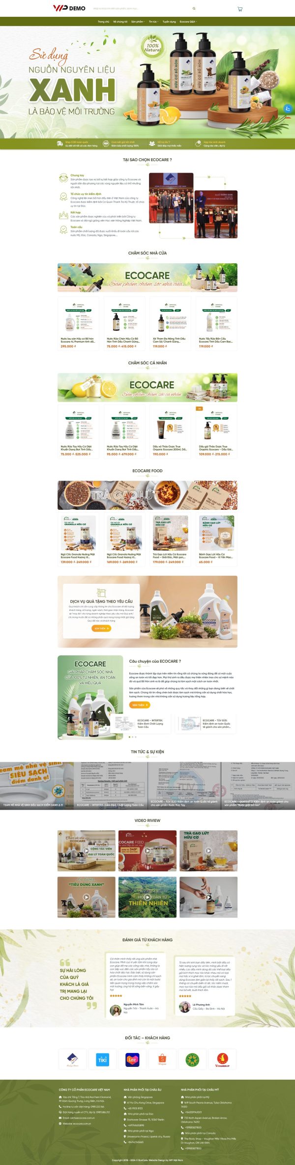 Mẫu Website Bán Dược Liệu Sạch – Shop Online – Cài Đặt Sẵn – 399k.org