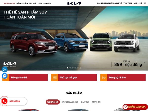 Mẫu Website Đại Lý Ô Tô Kia – Cài Đặt Sẵn – 399k.org