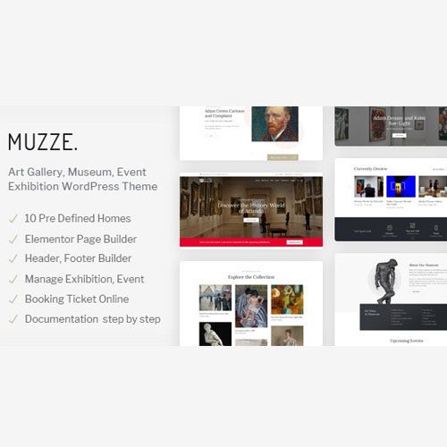 Muzze – Museum Art Gallery Exhibition WordPress Theme – 399k.org