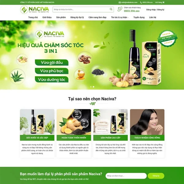 Mẫu Website Mỹ Phẩm 13 – Mỹ Phẩm Trang Điểm – Shop Online – Cài Đặt Sẵn – 399k.org