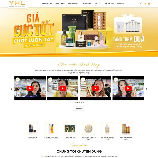 Mẫu Website Mỹ Phẩm 14 – Spa – Thẩm Mỹ – Shop Online – Cài Đặt Sẵn – 399k.org
