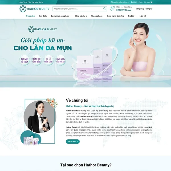 Mẫu Website Mỹ Phẩm 16 – Shop Mỹ Phẩm – Shop Online – Cài Đặt Sẵn – 399k.org