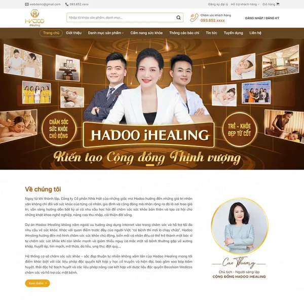 Mẫu Website Mỹ Phẩm 18 – Mỹ Phẩm Cao Cấp – Shop Online – Cài Đặt Sẵn – 399k.org