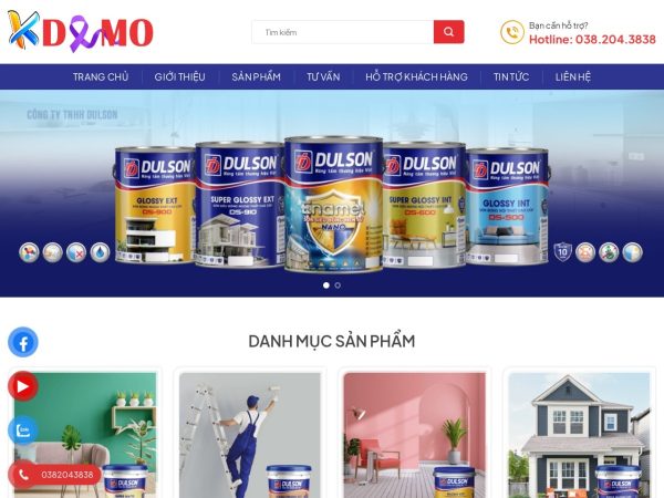 Mẫu Website Sơn Nước Dulux – Cài Đặt Sẵn – 399k.org