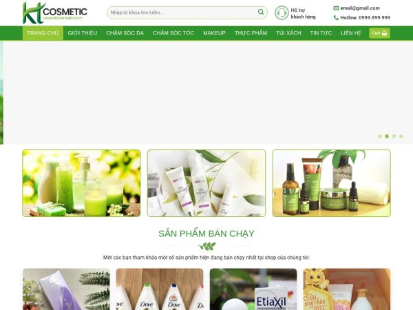 Mẫu Website Bán Mỹ Phẩm 02 – Shop Online – Cài Đặt Sẵn – 399k.org (Mẫu 6)